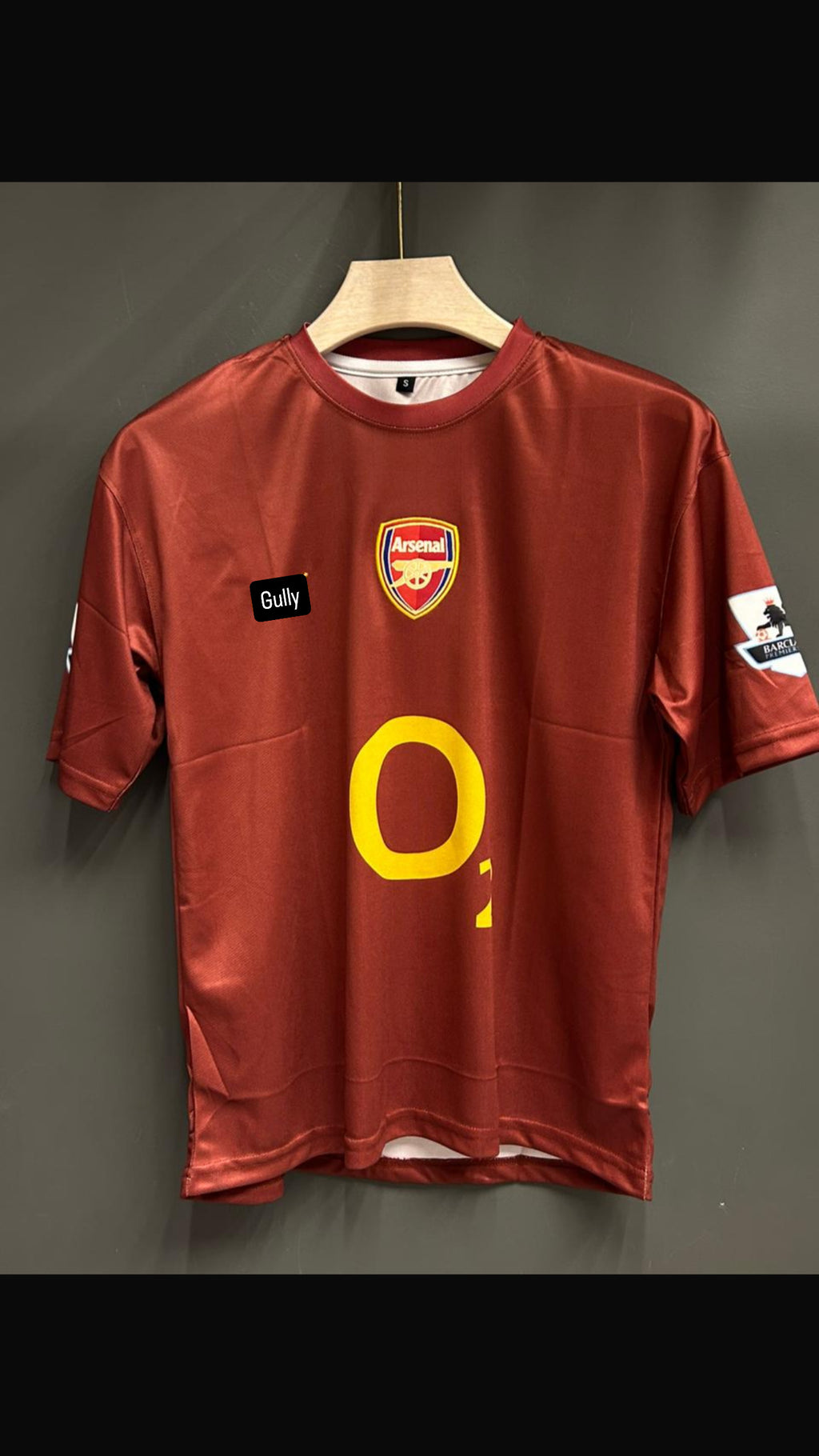 HENRY ARSENAL HOME KIT ROUND NECK EMBROIDERY