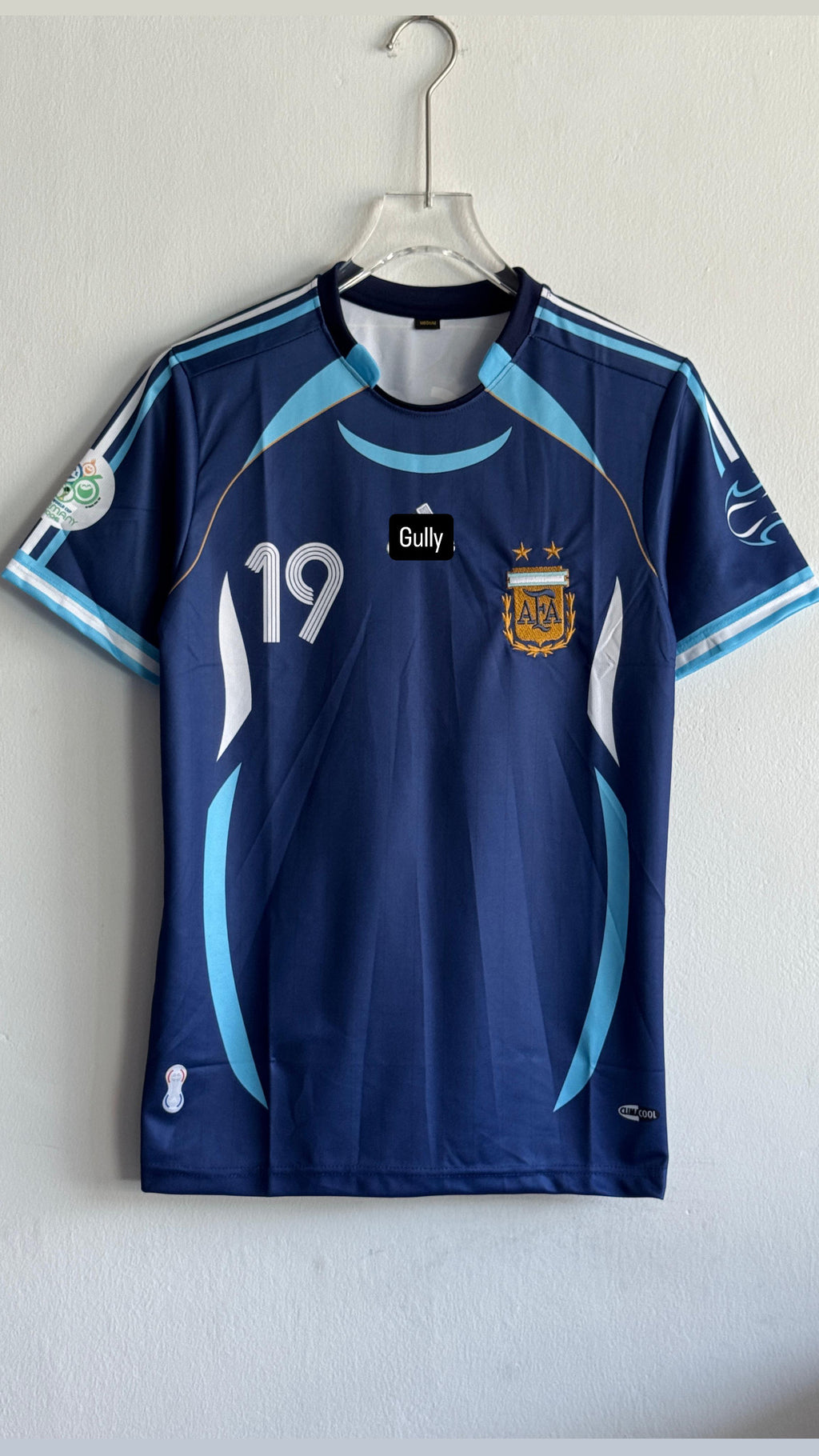 MESSI ARG 2006 AWAY KIT EMBROIDERY