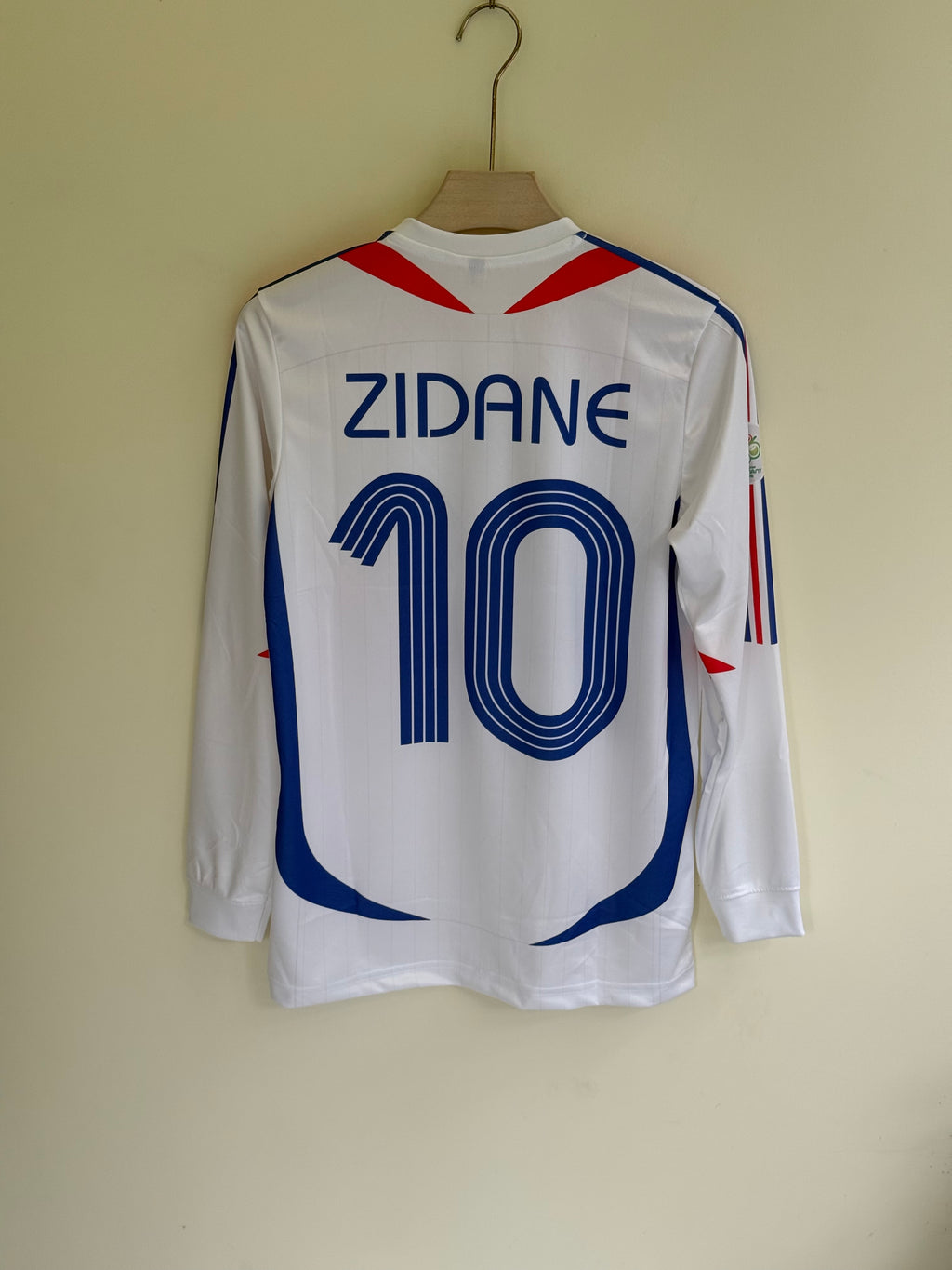 ZIDANE FRANCE  2006 AWAY FULL SLEEV EMBROIDERY