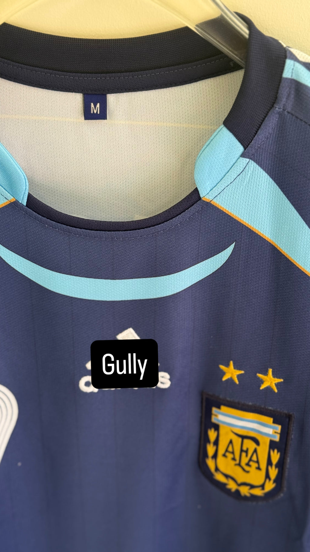 MESSI ARGENTINA 2006 AWAY KIT FULL SLEEV EMBROIDERY