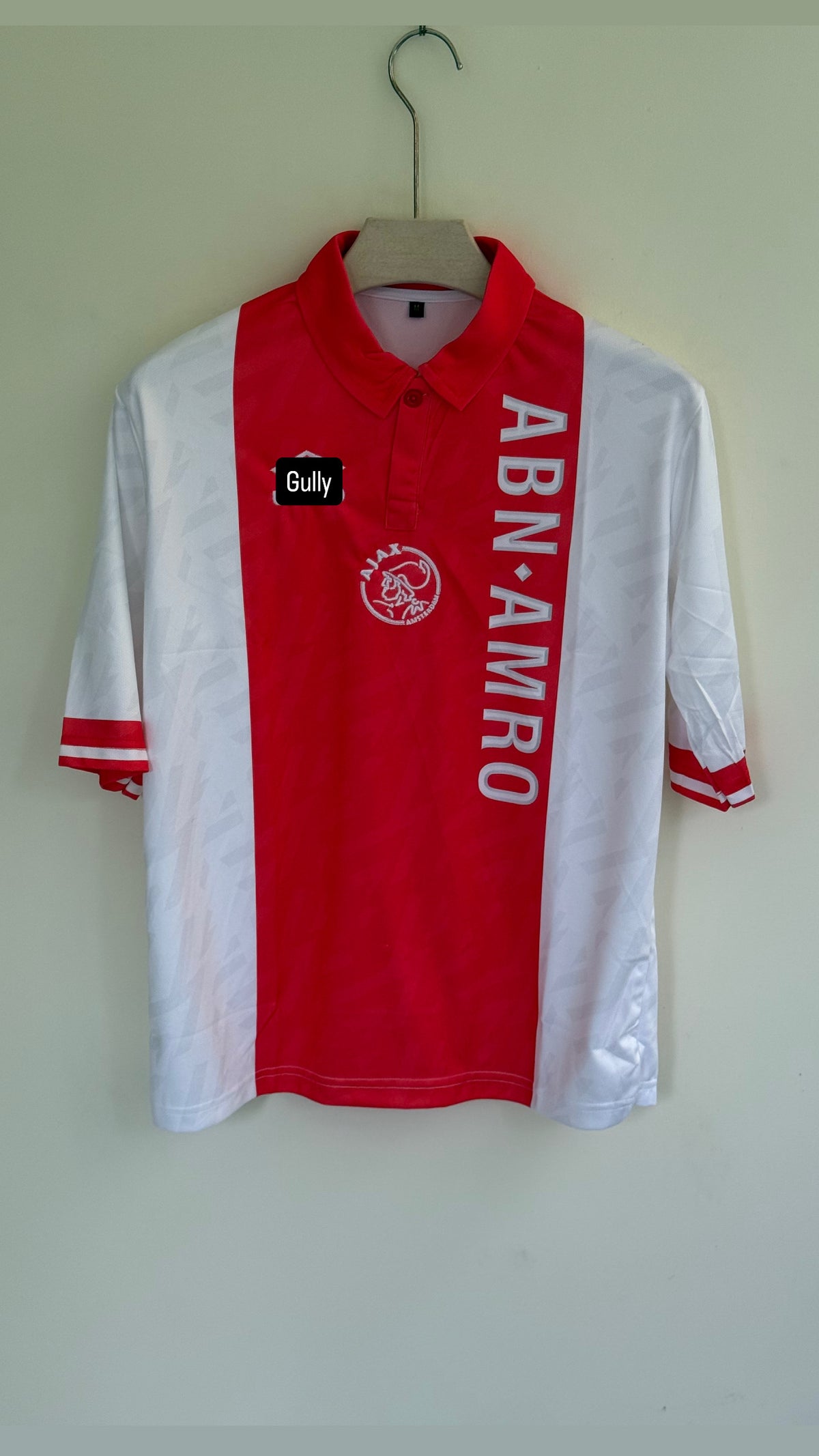 CRUYFF AJAX HOME KIT POLO FIVE SLEEEV EMBROIDERY