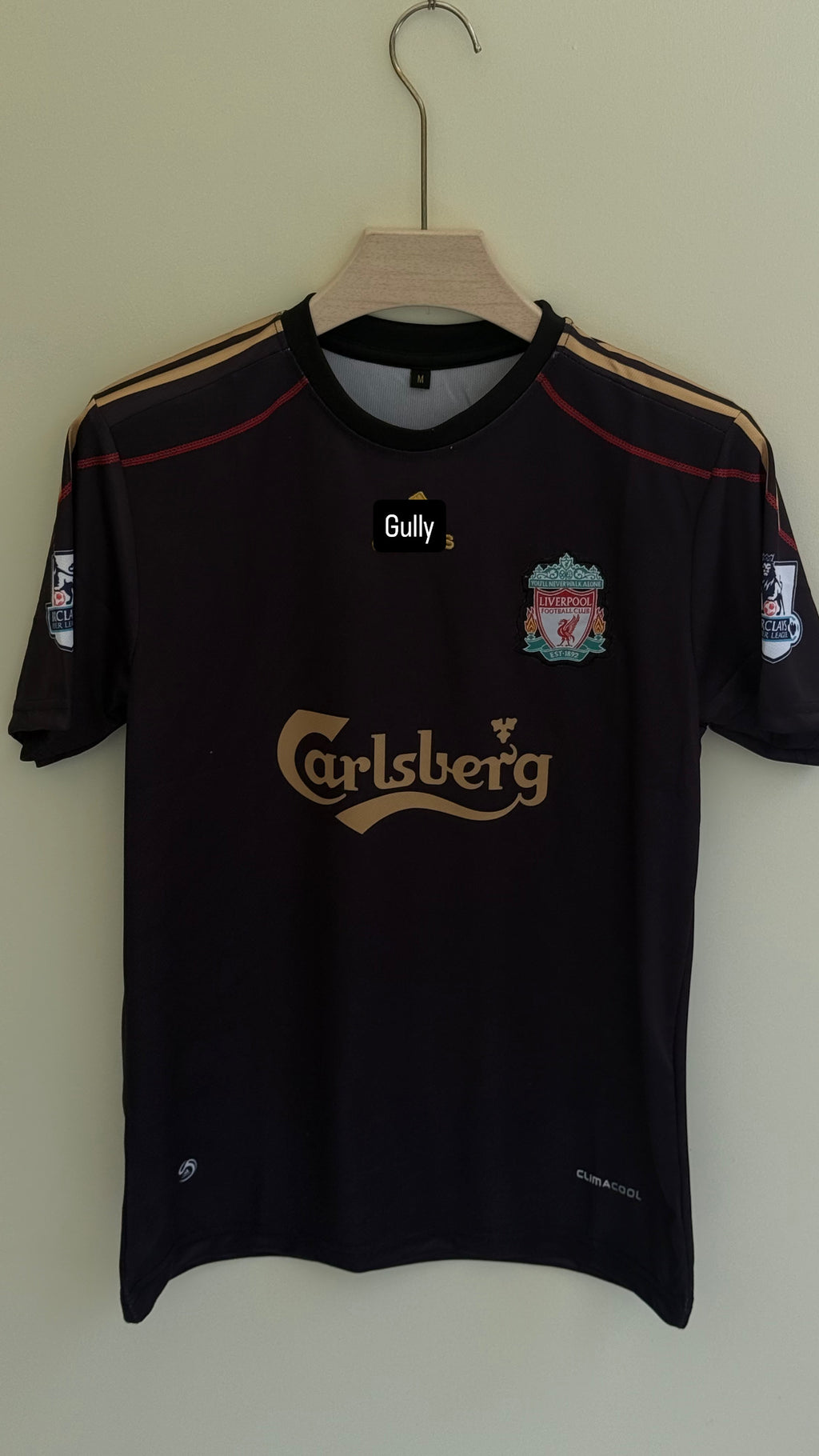 GERRARD LIVERPOOL 2009/10 AWAY EMBROIDERY