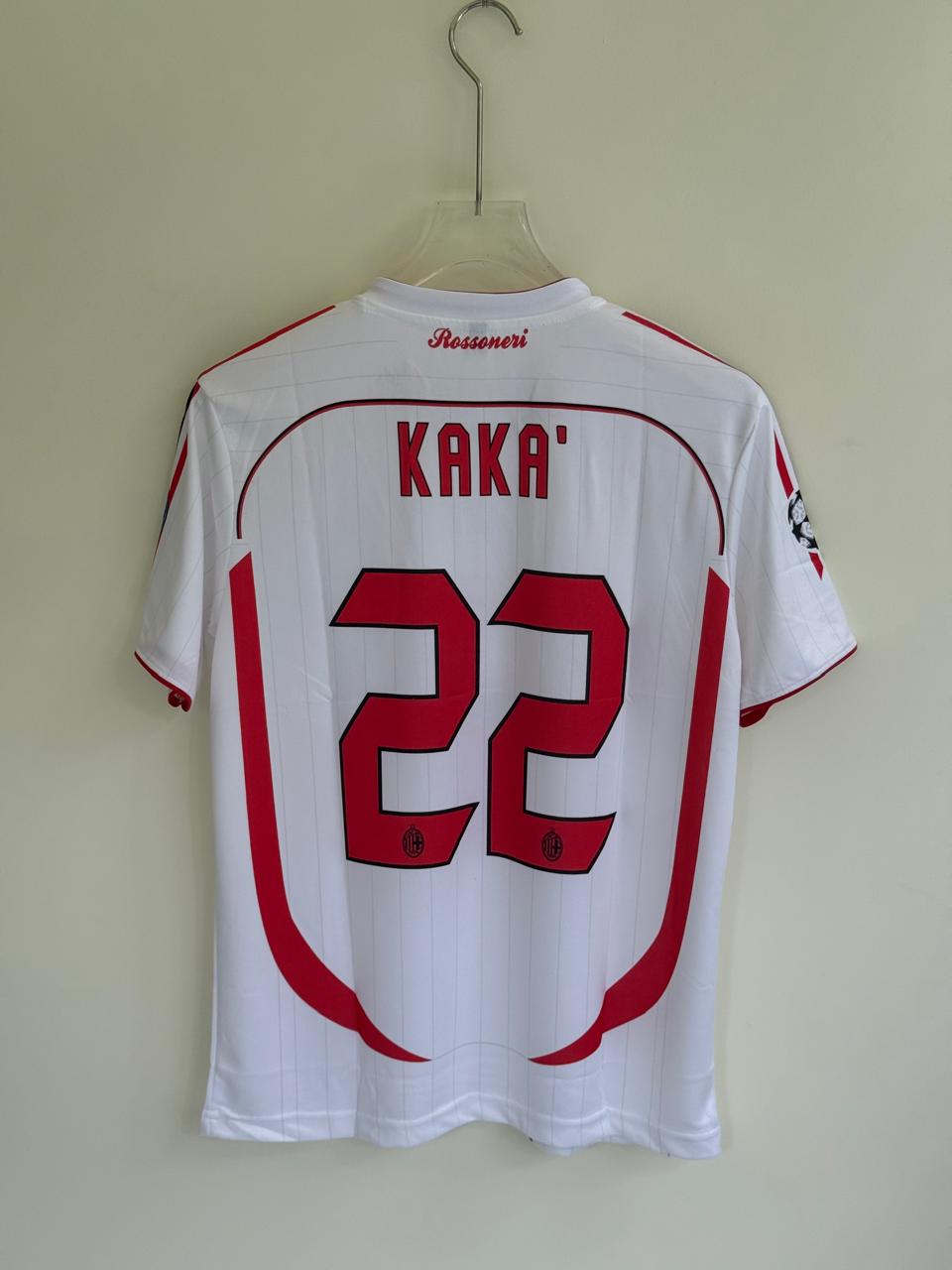 KAKA AC MILAN 2006/07 AWAY KIT EMBROIDERY