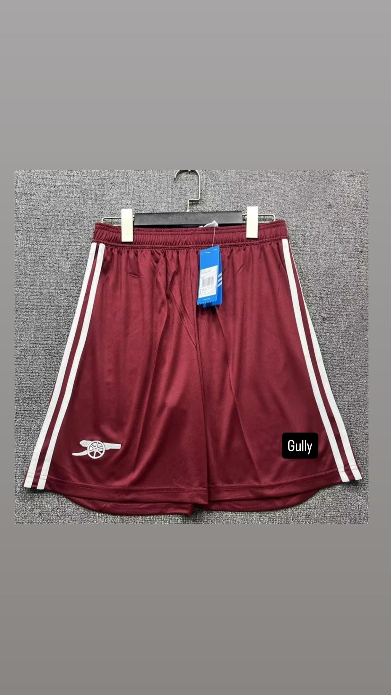 ARSENAL BROWN SHORTS EMBROIDERY PREMIUM