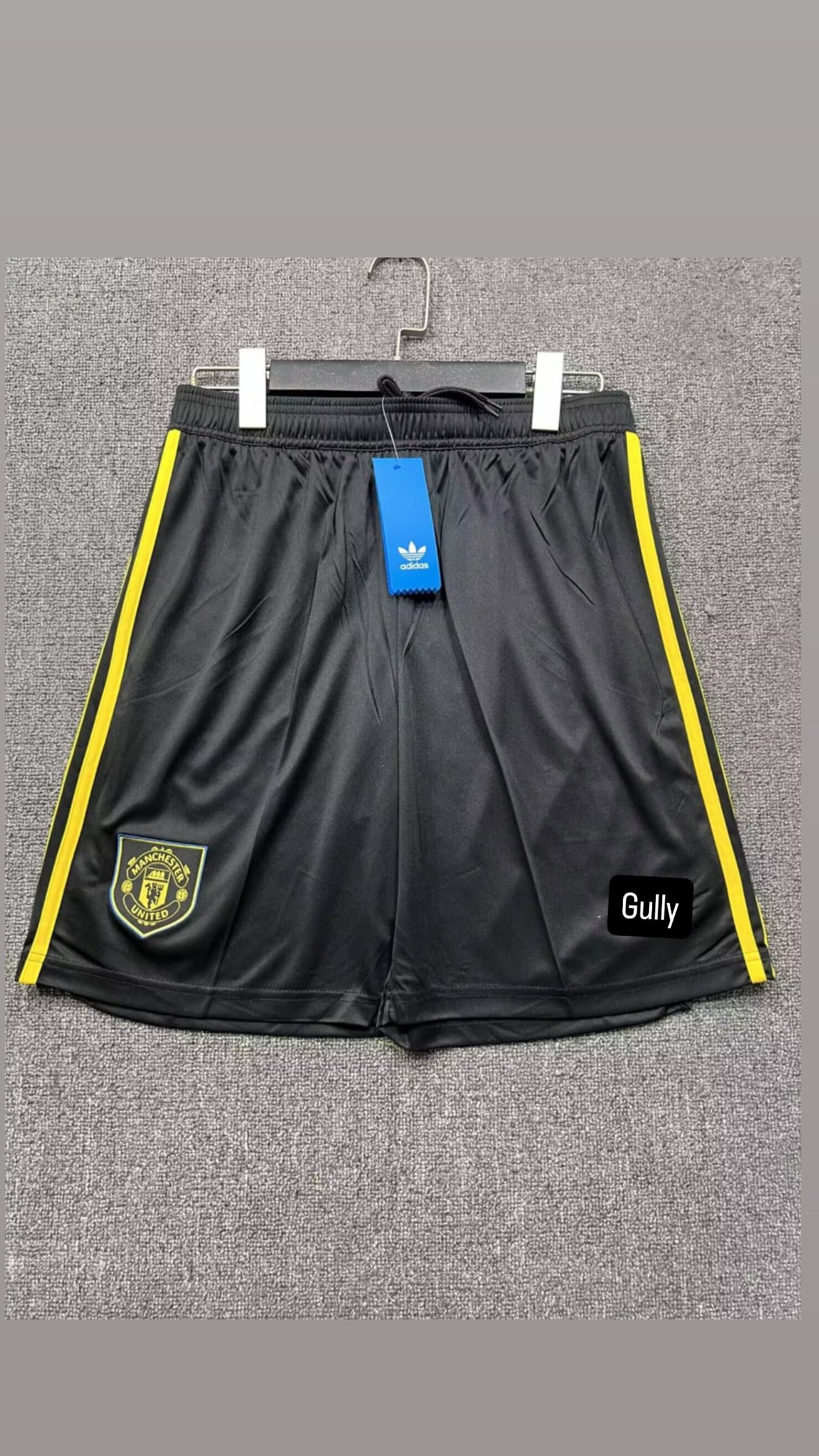 UNITED BLACK EMBROIDERY PREMIUM SHORTS