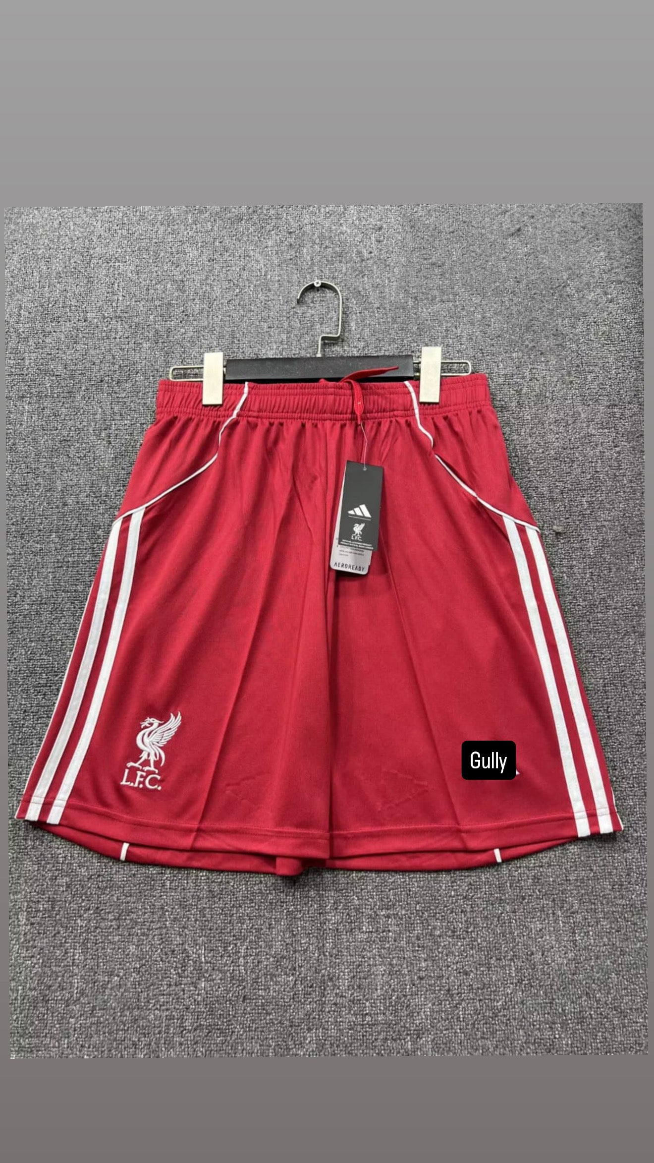 LIVERPOOL HOME KIT EMBROIDERY SHORTS PREMIUM QUALITY
