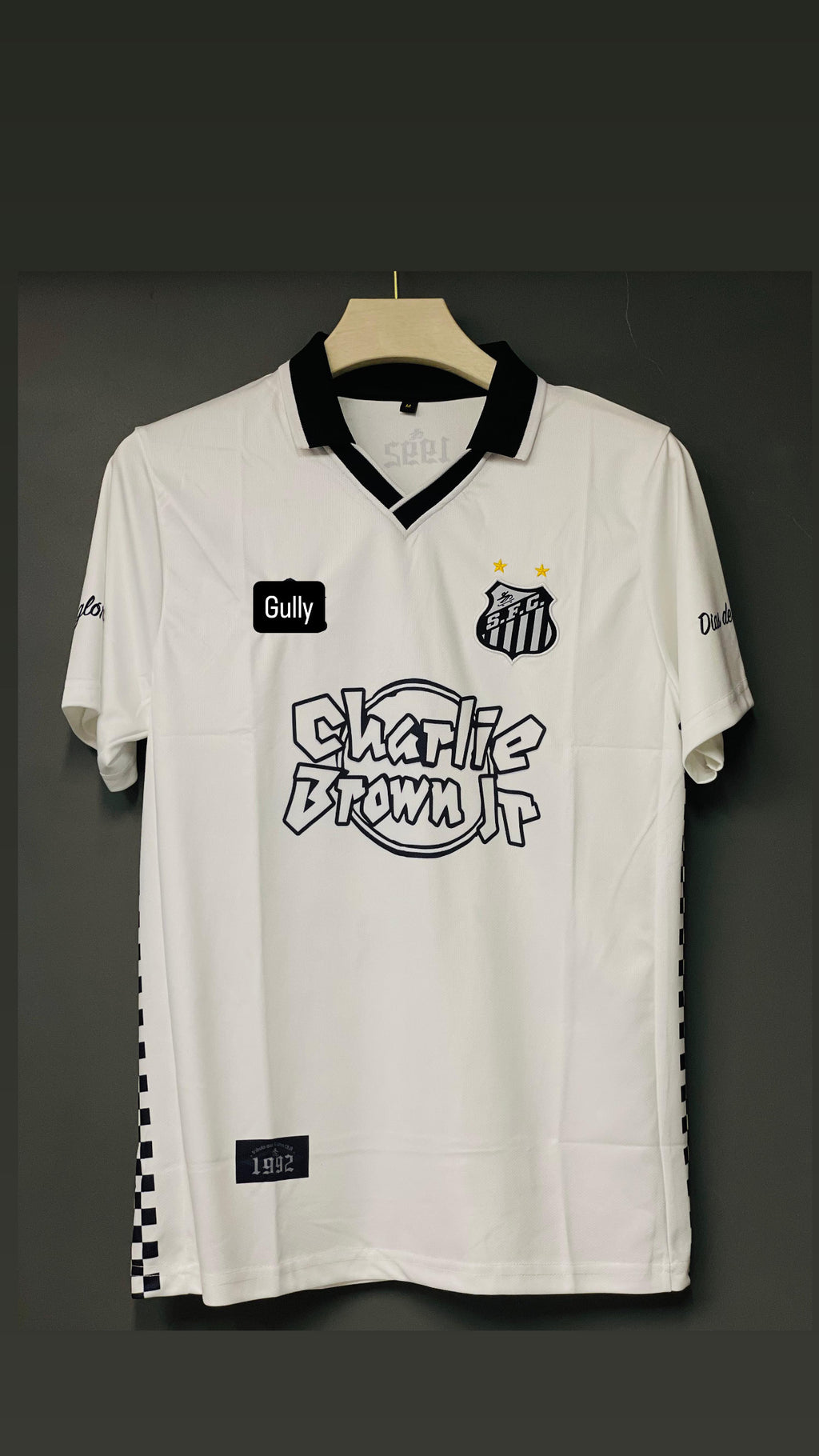NEYMAR SANTOS WHITE CHARLIE EDITION POLO EMBROIDERY