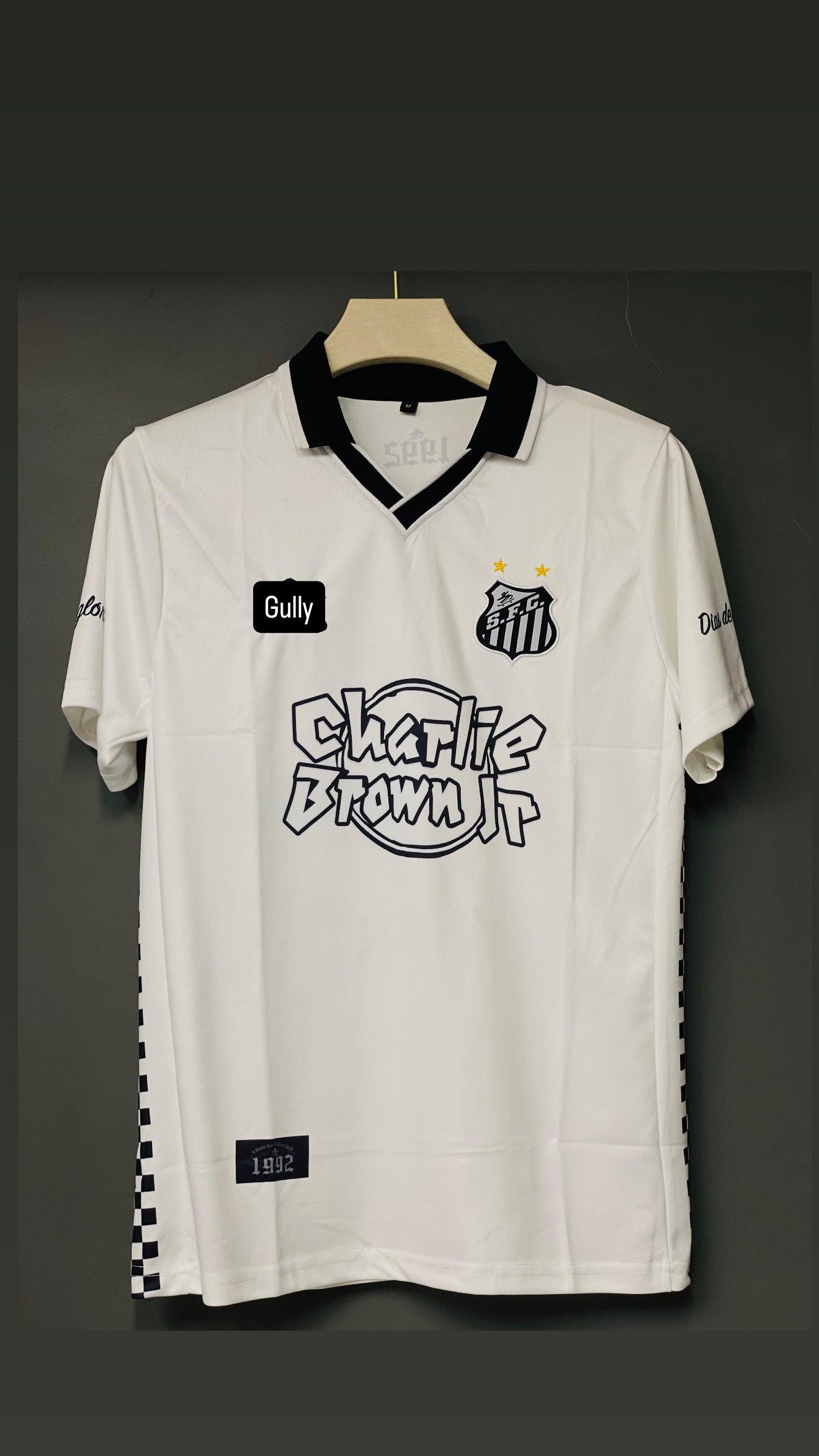 NEYMAR SANTOS WHITE CHARLIE EDITION POLO EMBROIDERY