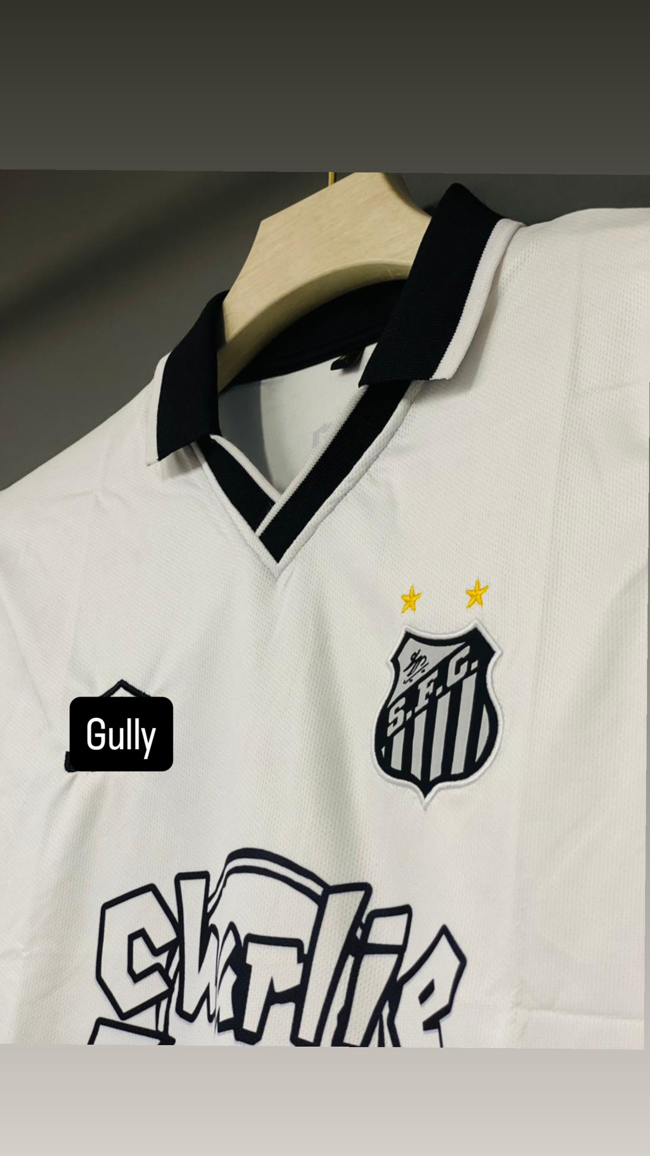 NEYMAR SANTOS WHITE CHARLIE EDITION POLO EMBROIDERY