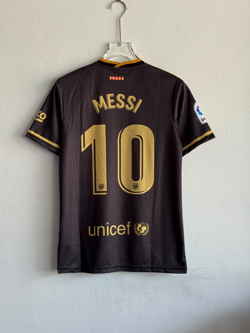 MESSI BARCELONA 2020/21 AWAY KIT EMBROIDERY