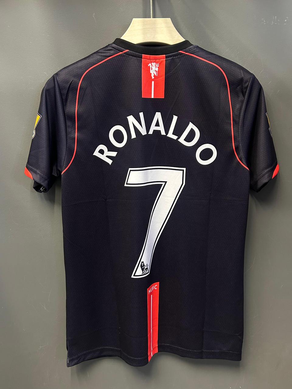 RONALDO UNITED 2008 AWAY KIT HALF SLEEVE EMBROIDERY