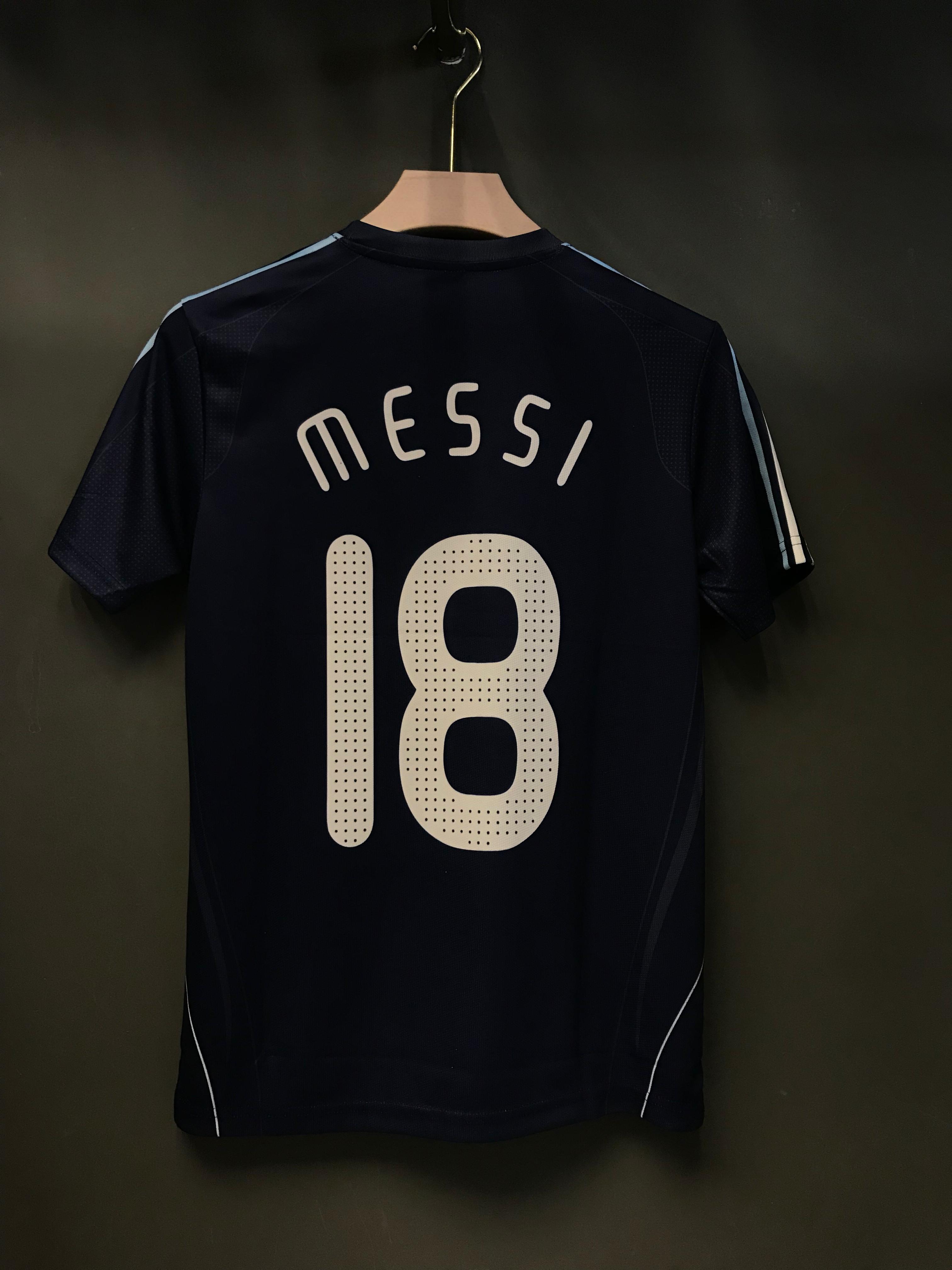 Messi Argentina Away Jersey from the 2006-2007